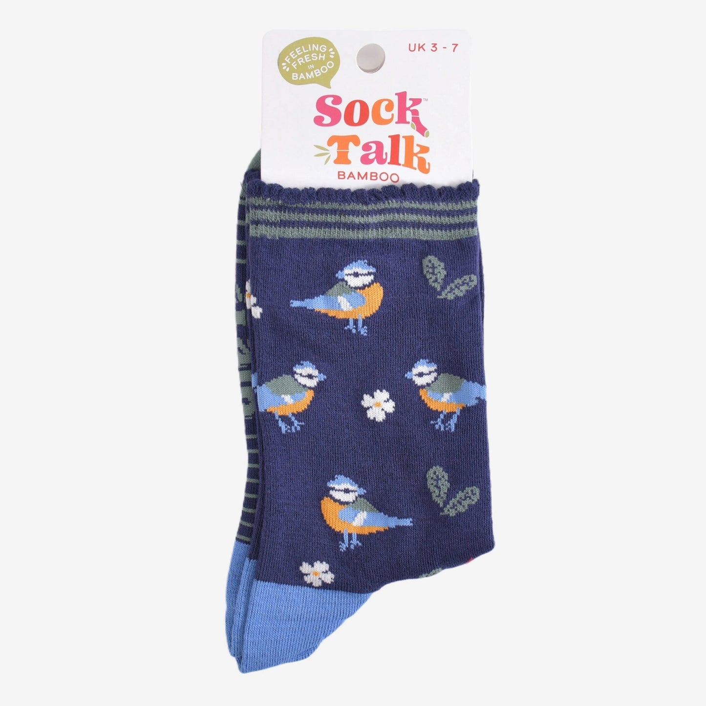 Womens Bamboo Socks - Blue Tit