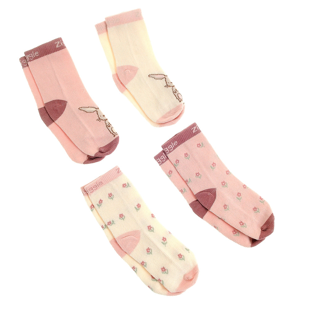 Bunnies Boxed Sock Set 6-12 Months