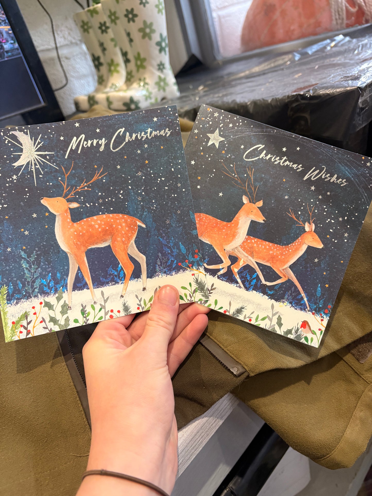 Blue Deer 12 Pack White Kraft Card
