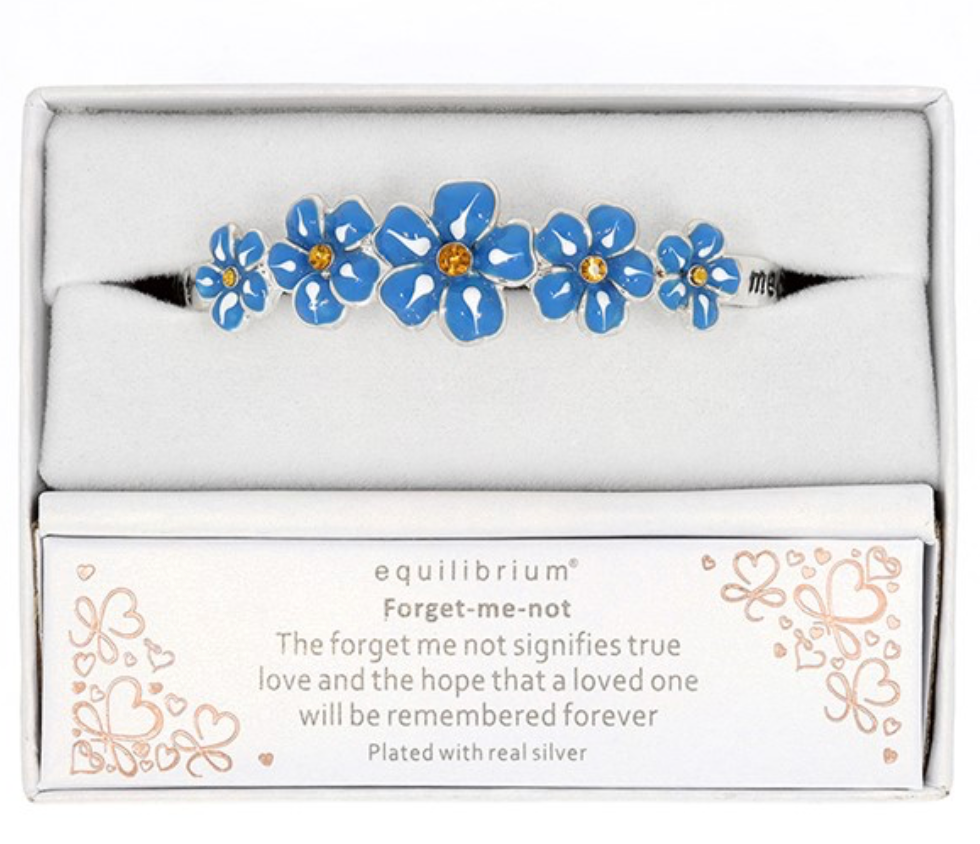Equilibrium Silver Plated Forget Me Not Pretty