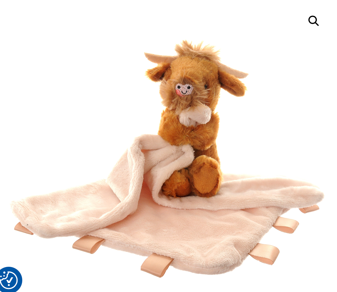 Highland cow plush comforter blanket
