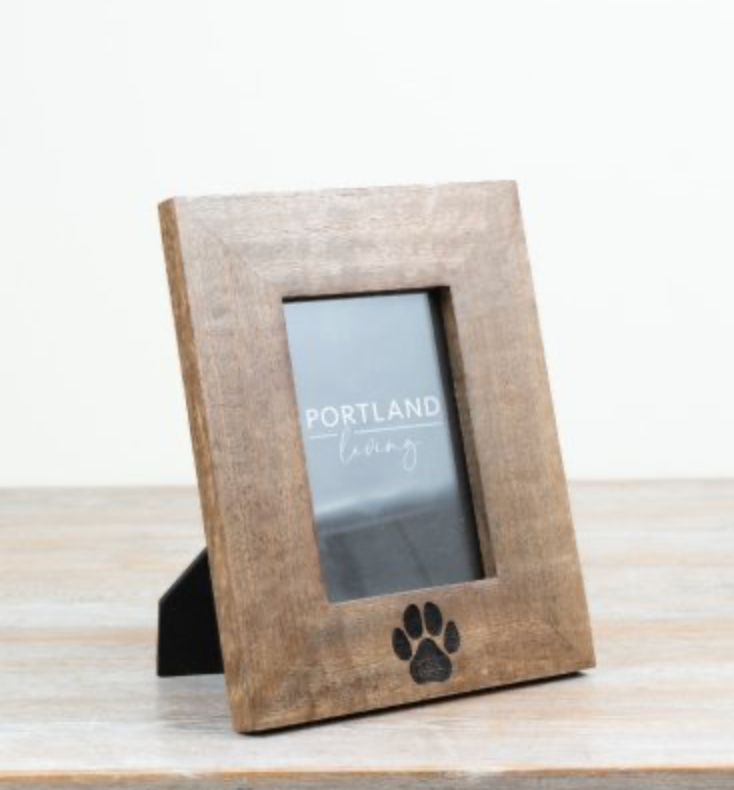 paw print photo frame