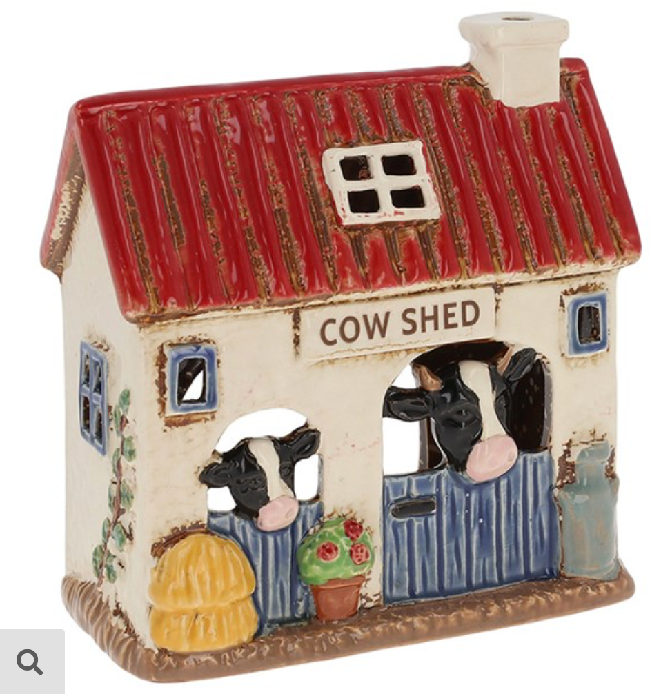 village pottery cowshed tealight