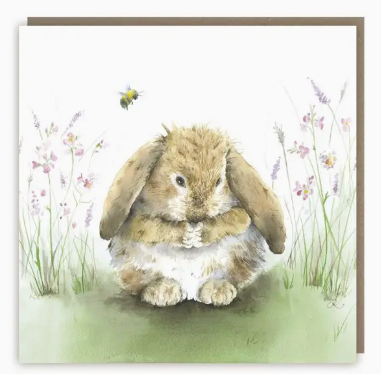 Honey bunny greeting card