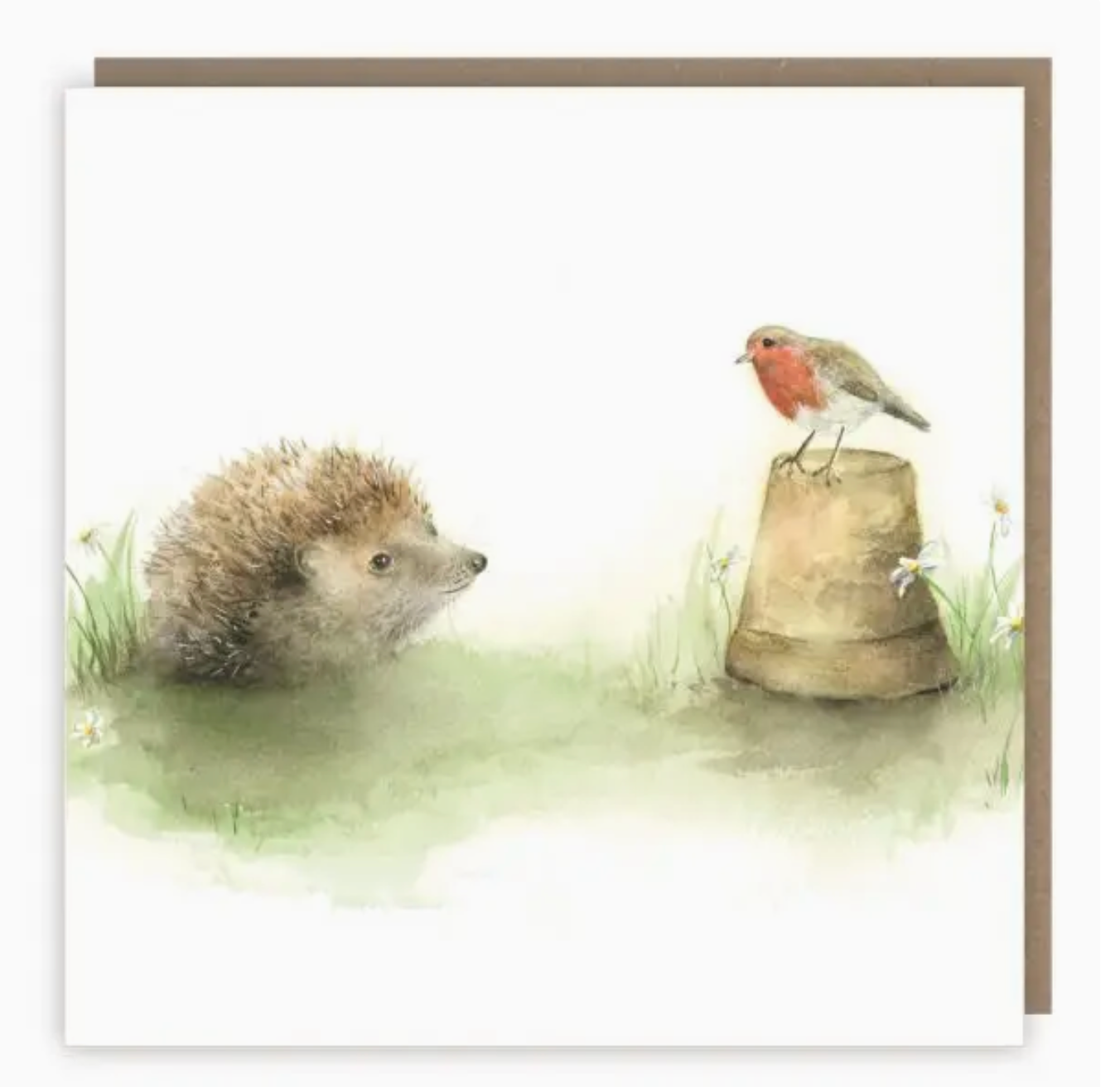 Garden friends greeting card