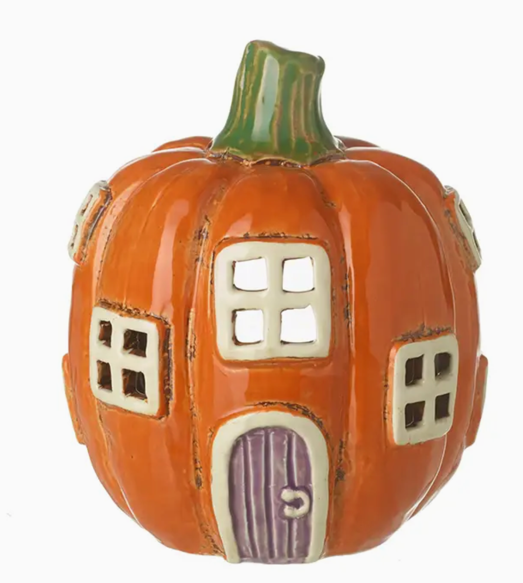 ceramic pumpkin house lantern