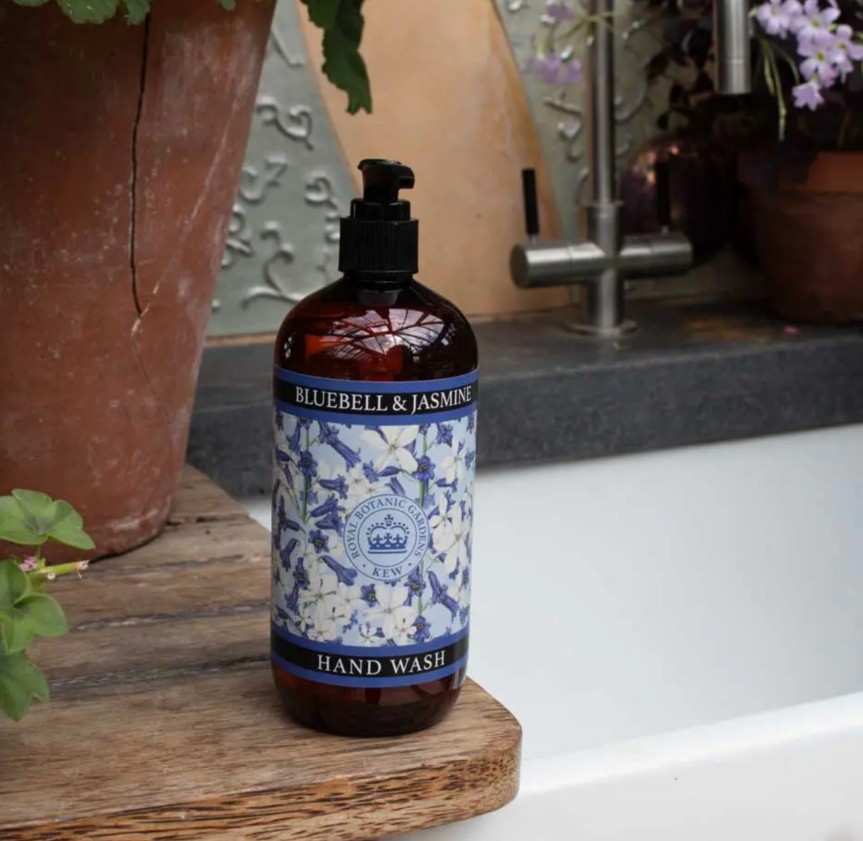 kew garden bluebell and jasmine hand wash