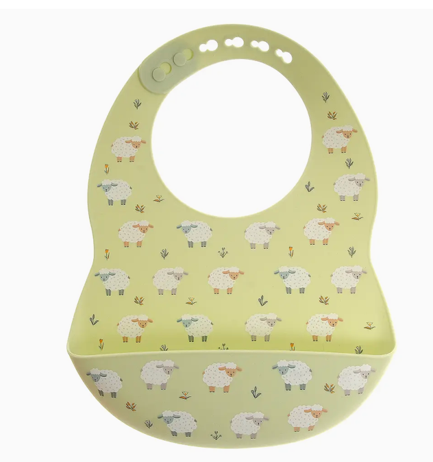 catch it silicone sheep bib