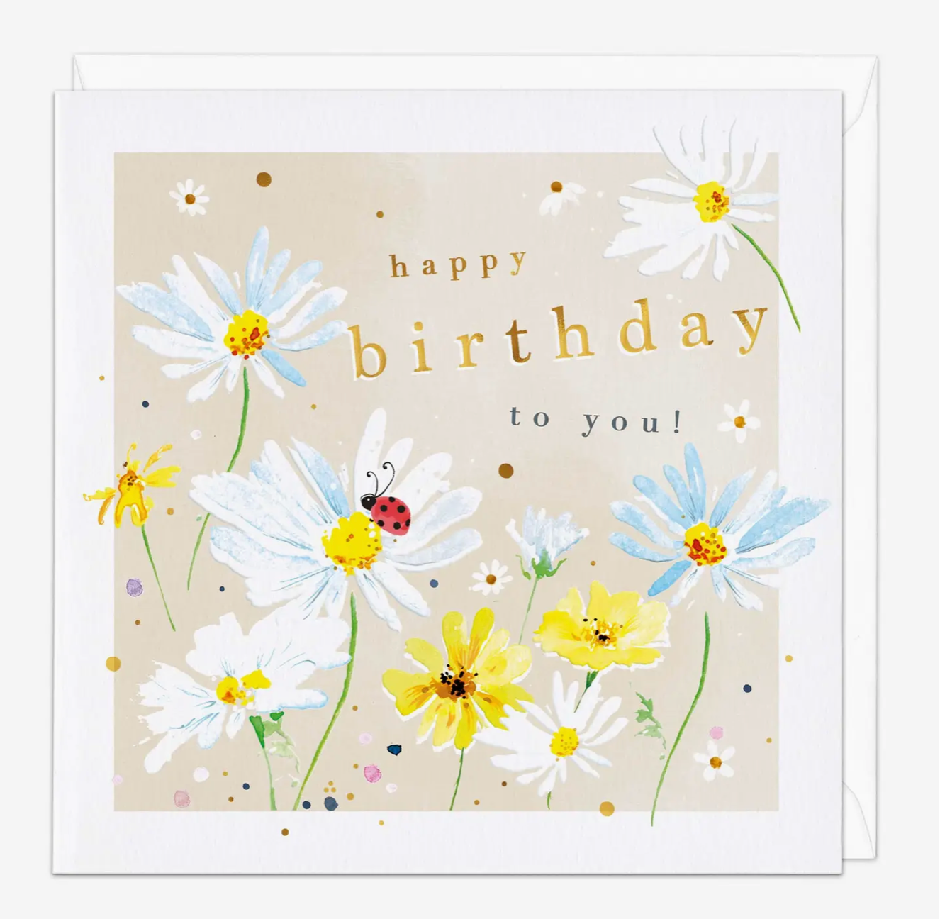 spring meadow birthday card