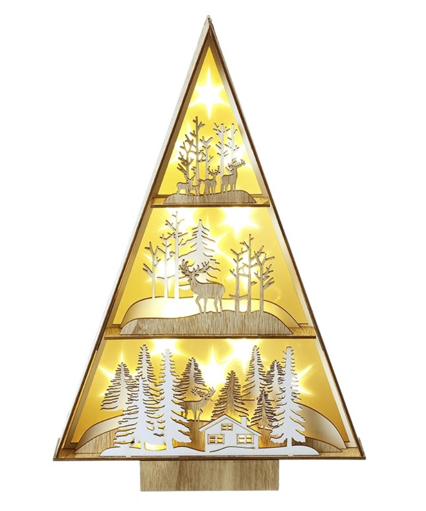 Light Up Tree Scene