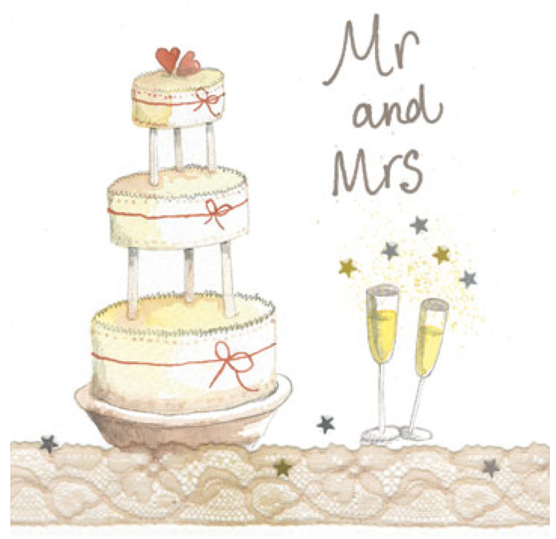 Mr and Mrs sparkle card