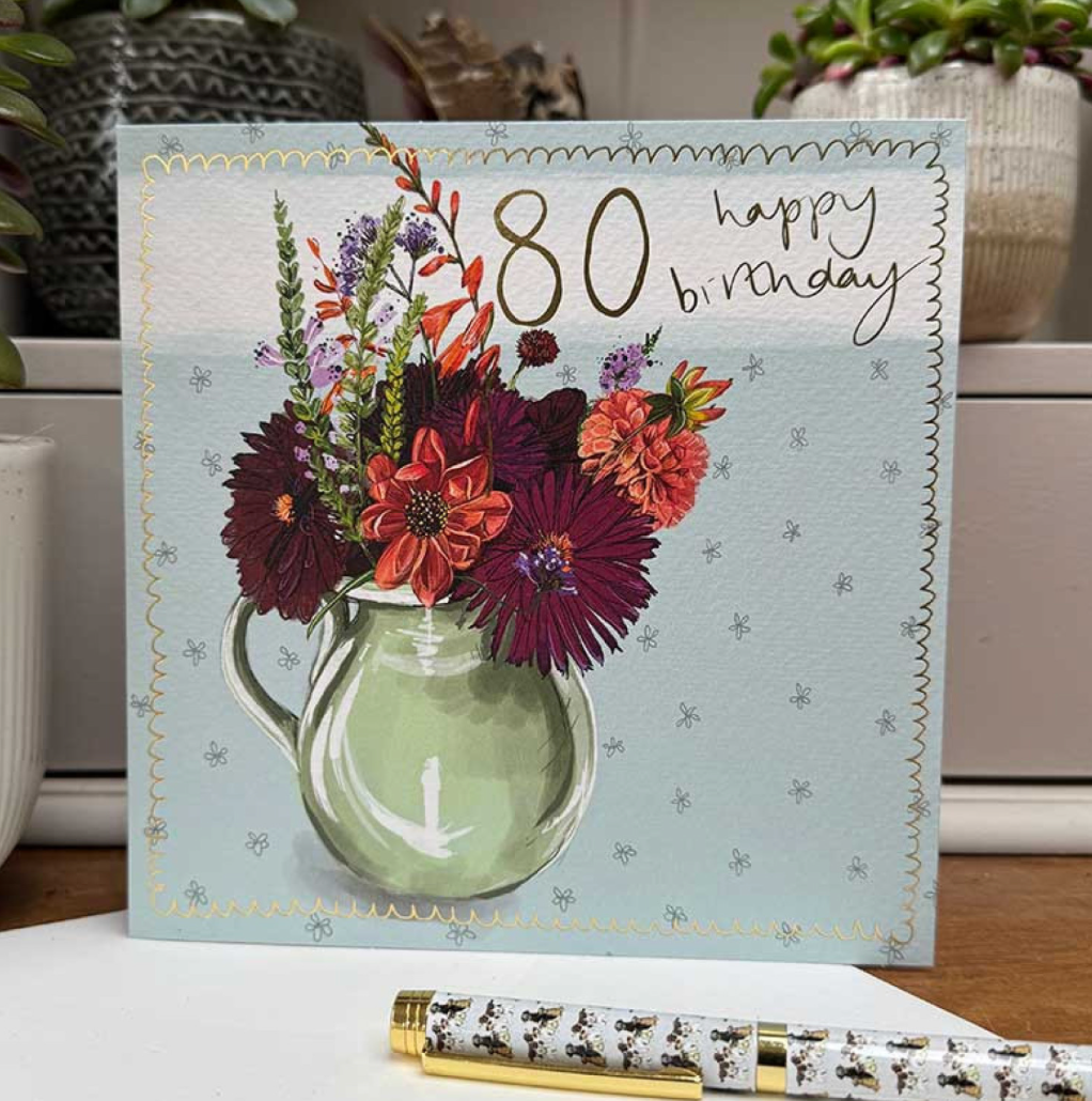 80th Birthday card
