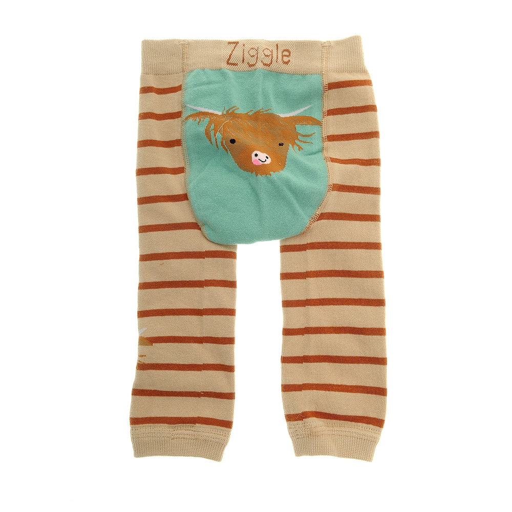 Highland Cow Leggings & Socks Set 6-12 Months