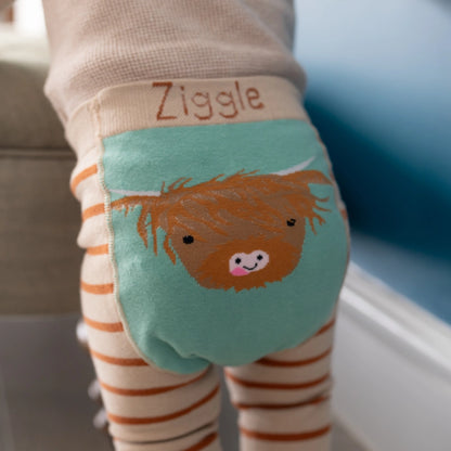 Highland Cow Leggings & Socks Set 0-6 Months