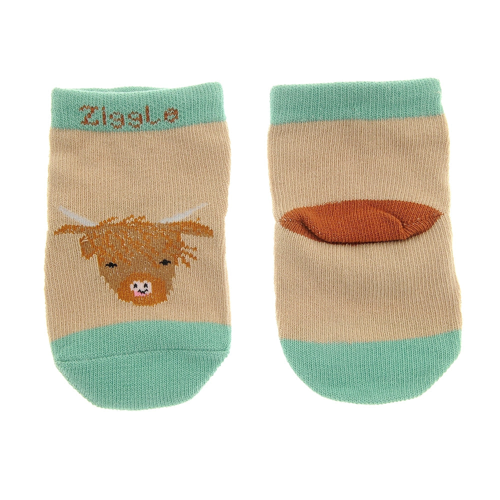 Highland Cow Leggings & Socks Set 6-12 Months