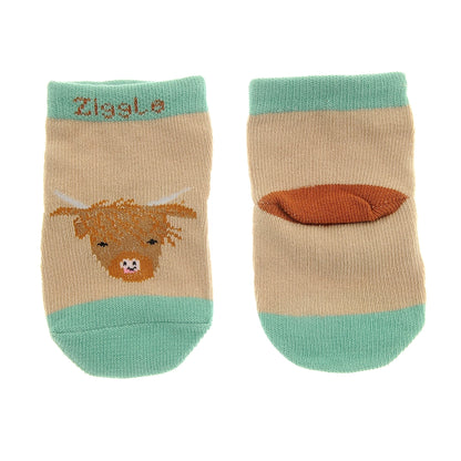 Highland Cow Leggings & Socks Set 6-12 Months