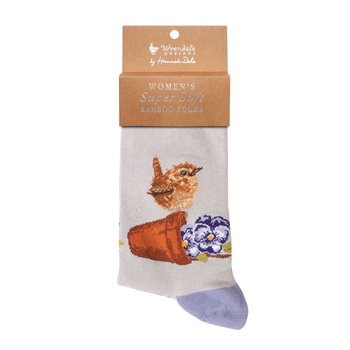 'POTTERING ABOUT' WREN SOCKS image 1