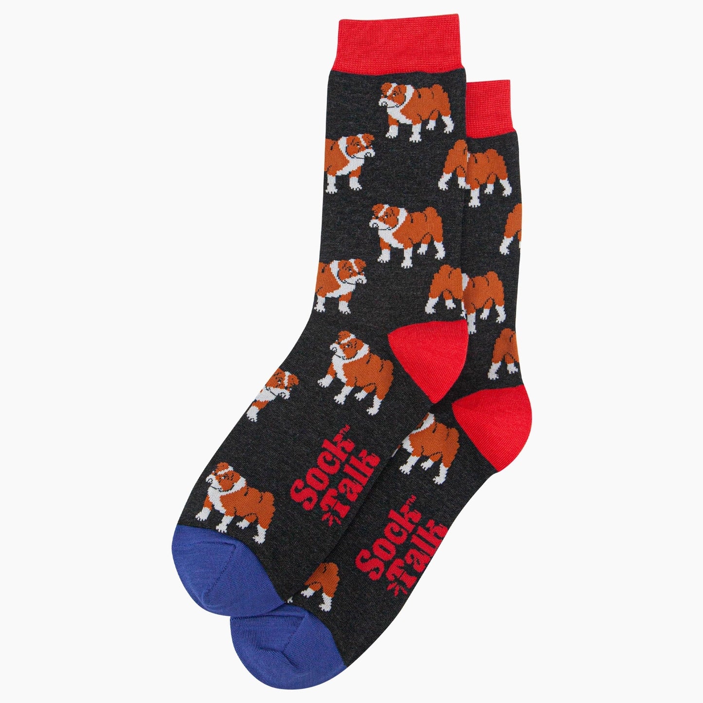 Men's Bamboo Socks Black Bulldog