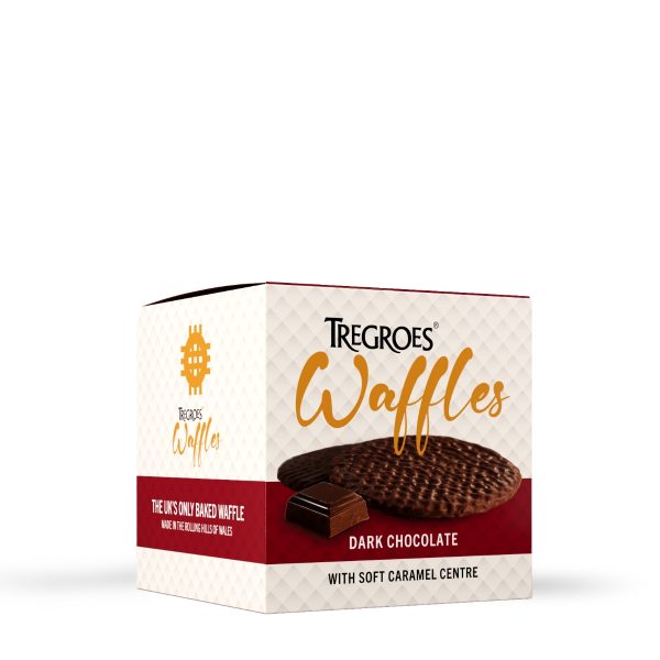 Tregroes Caramel Waffles with soft caramel centre covered with rich Dark Chocola image 0