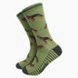 Men's Bamboo Socks Green Alsatian German Shepherd