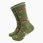Mens Bamboo Socks - Green Prize Hereford Bull
