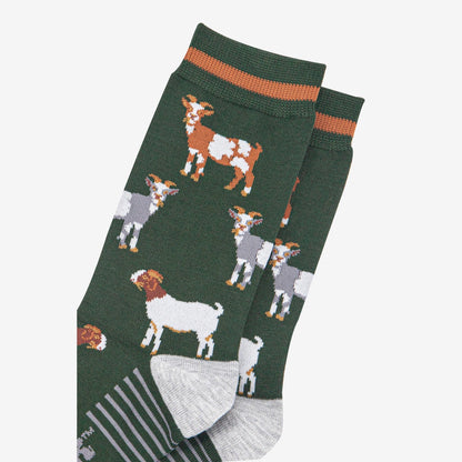 Men's Bamboo Socks - Khaki/Tan, Goats