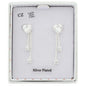 Te Amo Silver Plated Sparkle Drop Earrings