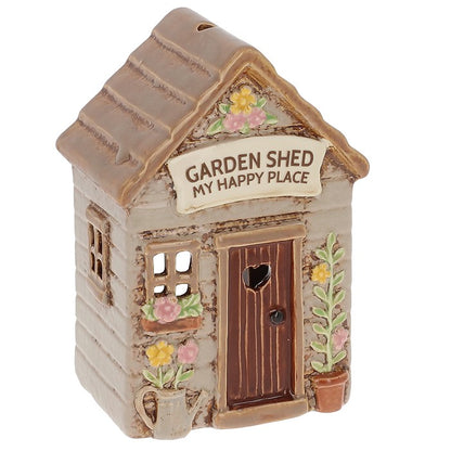 Village Pottery Garden Shed Tealight Holder