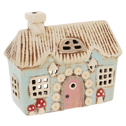 Village Pottery Flower Cottage Tealight Holder
