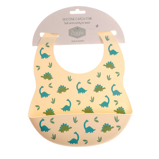 Catch It Silicone Bib Dinosaur