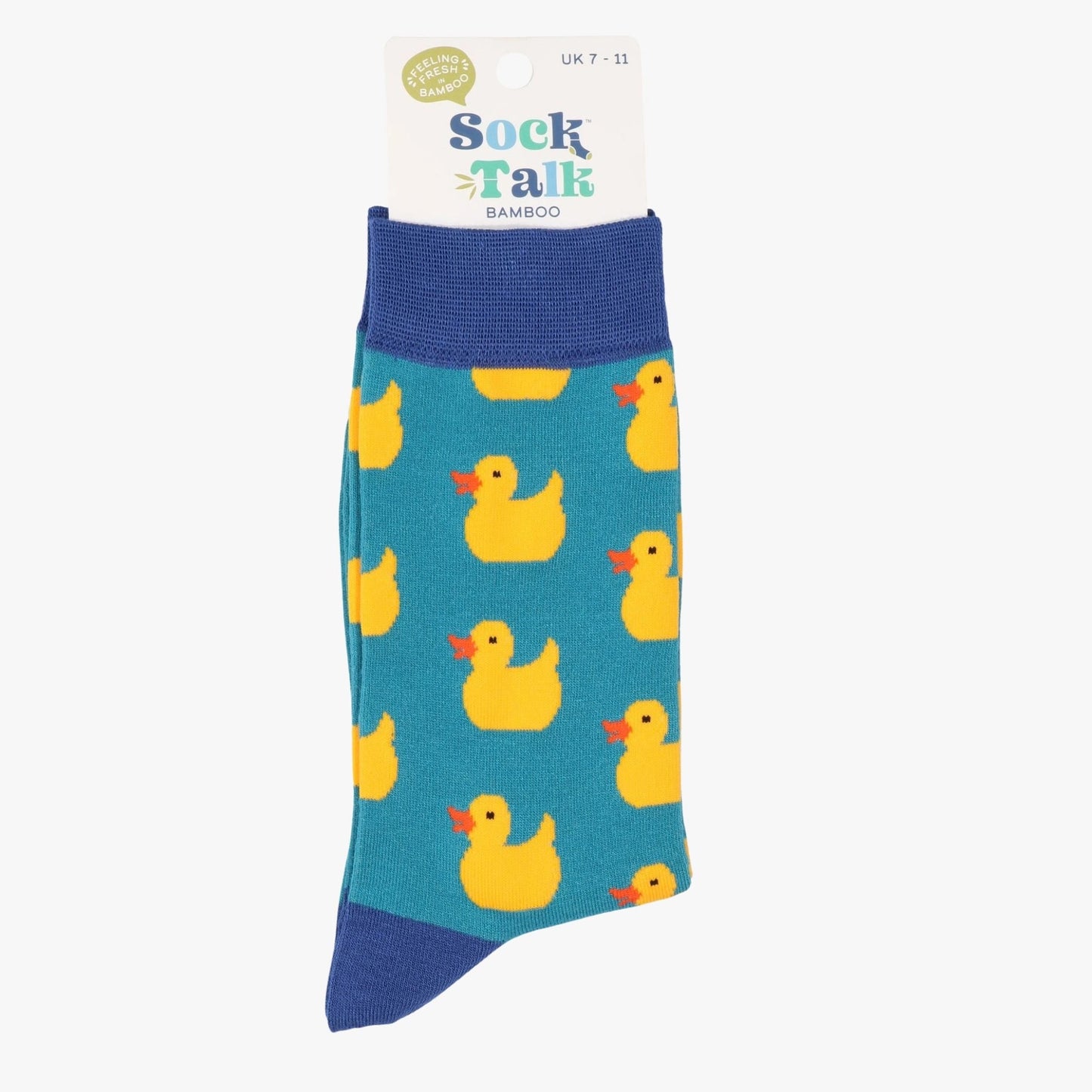 Rubber Duck Bamboo Socks In Turquoise