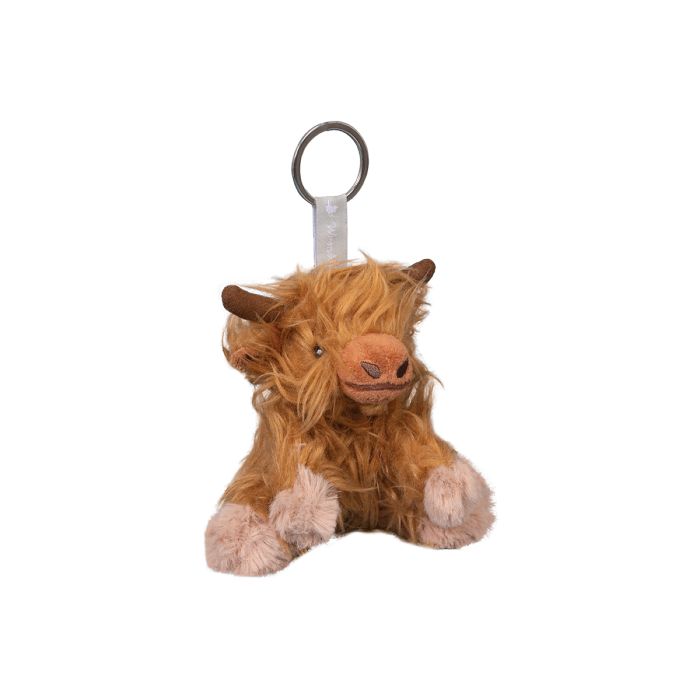 'GORDON' HIGHLAND COW PLUSH CHARACTER KEYRING image 1