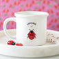Love Bug Valentine's Day Mug with 3D Ladybug image 0