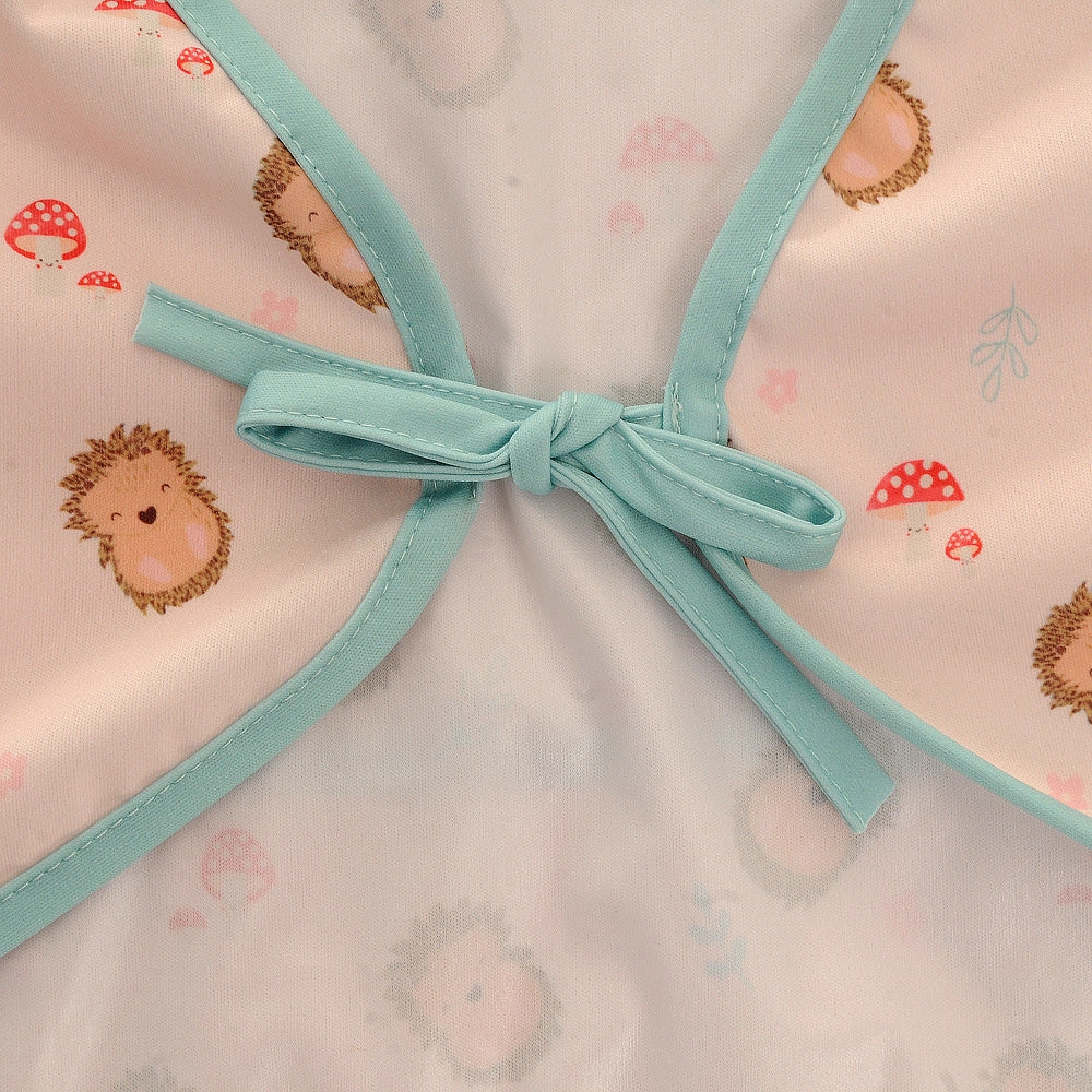 Coverall Feeding Bib Hedgehog