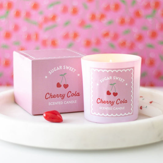 Pink Cherry Cola Valentine's Day Candle image 0