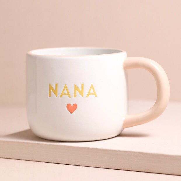 Ceramic Orange Heart NANA Mug