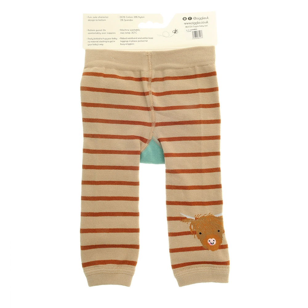 Highland Cow Leggings & Socks Set 0-6 Months