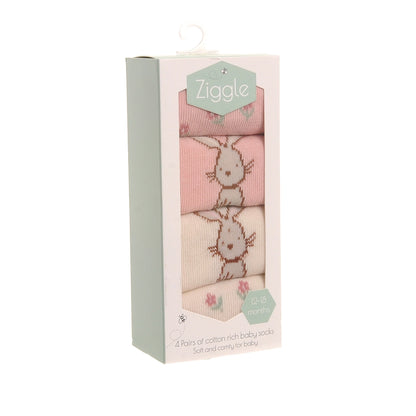 Bunnies Boxed Sock Set 0-6 Months