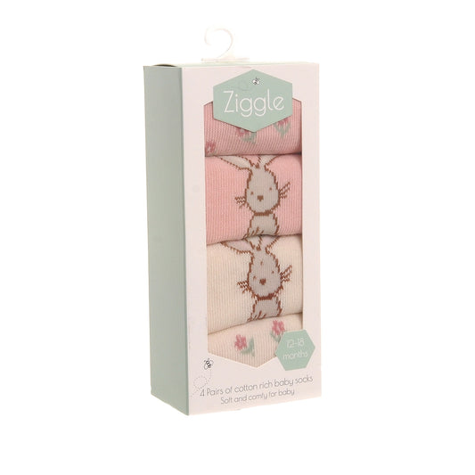 Bunnies Boxed Sock Set 0-6 Months