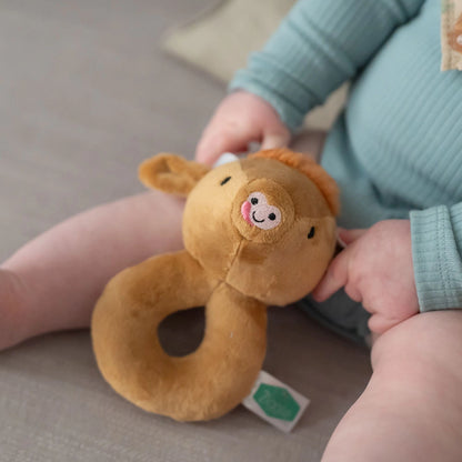 Highland Cow Plush Baby Rattle