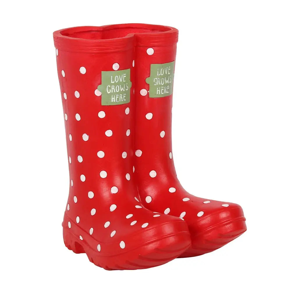 Red Welly Boot Planter image 0