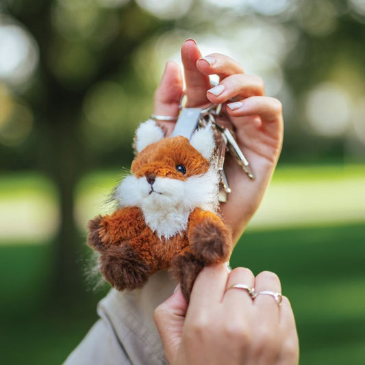 'AUTUMN' FOX PLUSH CHARACTER KEYRING image 0