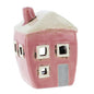 Village Pottery Square House Pink Mini Tealight image 0
