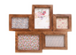 Dark Wood Photo Frame with 5 Apertures