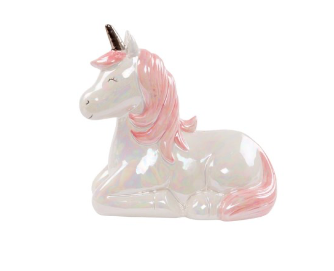 Rainbow unicorn money box