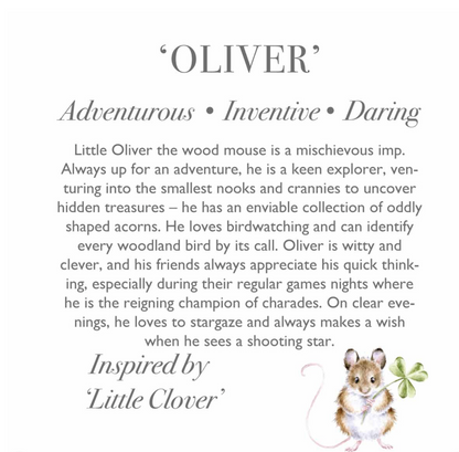 Wrendale Mouse Medium Plush Oliver