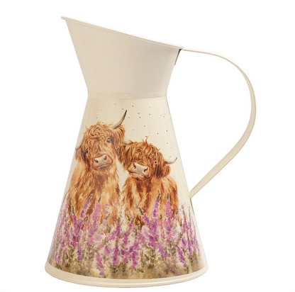 Wrendale Highland Cow Flower Jug Gentle Giants