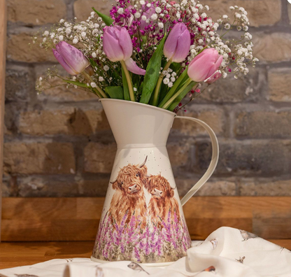 Wrendale Highland Cow Flower Jug Gentle Giants