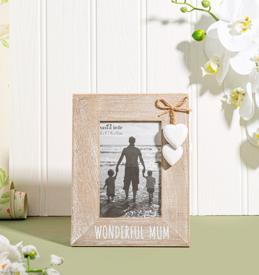 Wonderful Mum Heart Frame