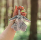Wrendale Rabbit Plush Keyring Rosie